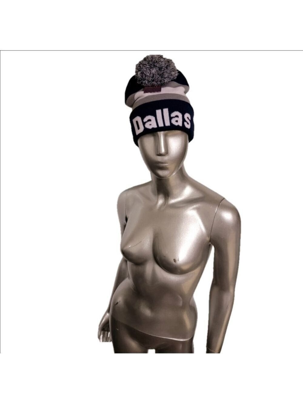 Dallas Cowboys Pom Pom Sock Hat
